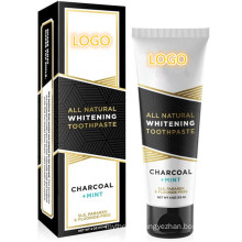 Organic Coconut Oil & Xylitol Whitening Formula Activated Charcoal Toothpaste